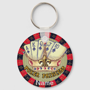 Porte-clés Porte - clé de poker Princess
