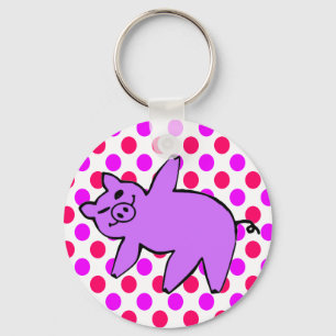 Porte-clés Porte - clé de porc - Drôle cadeaux de yoga