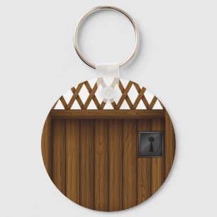 Porte-clés Porte - clé de porte en bois