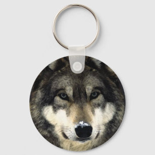 Porte-clés Porte - clé de portrait Wolf Cool tendance