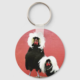 Porte-clés Porte - clé de poulet polonais de coq