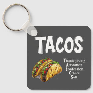 Porte-clés PORTE - CLÉ de prière TACOS
