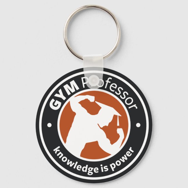 Porte-clés porte - clé de 'Professeur de gym' (Recto)