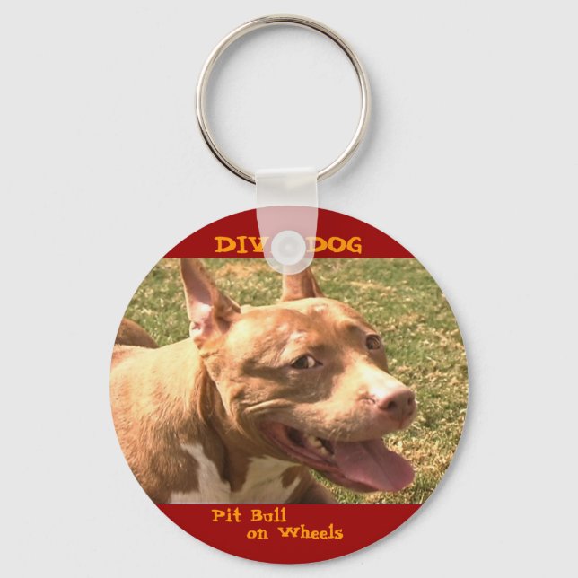 Porte-clés PORTE - CLÉ de profil DIVA DOG (Recto)