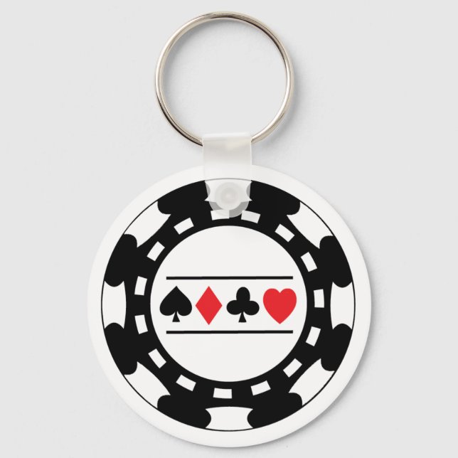 Porte-clés Porte - clé de puces Black Casino (Recto)