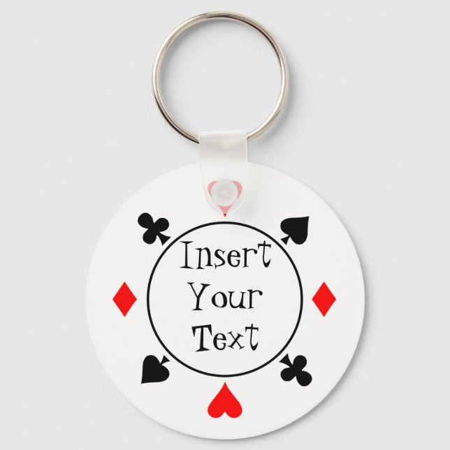 Porte-clés Porte - clé de puces de poker (Recto)
