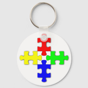 Porte-clés Porte - clé de puzzle