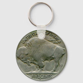 Porte-clés porte - clé de queues de nickel "Buffalo" américai