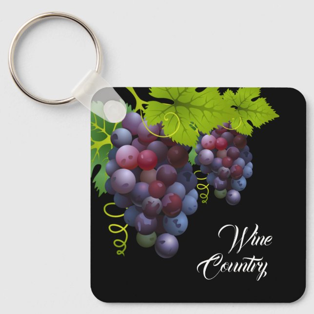 Porte-clés Porte - clé de raisins en aluminium (Recto)