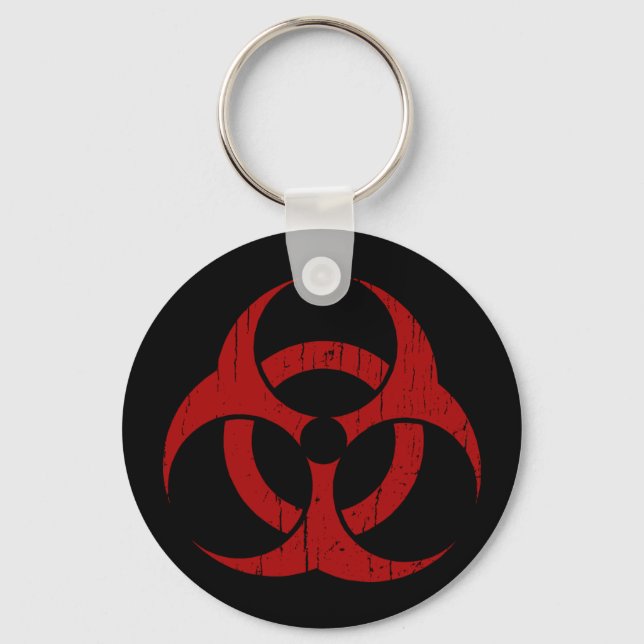 Porte-clés Porte - clé de risque biologique (Recto)