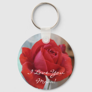 Porte-clés Porte - clé de rose rouge