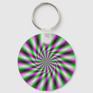 Porte-clés Porte - clé de roue à rotation de néon