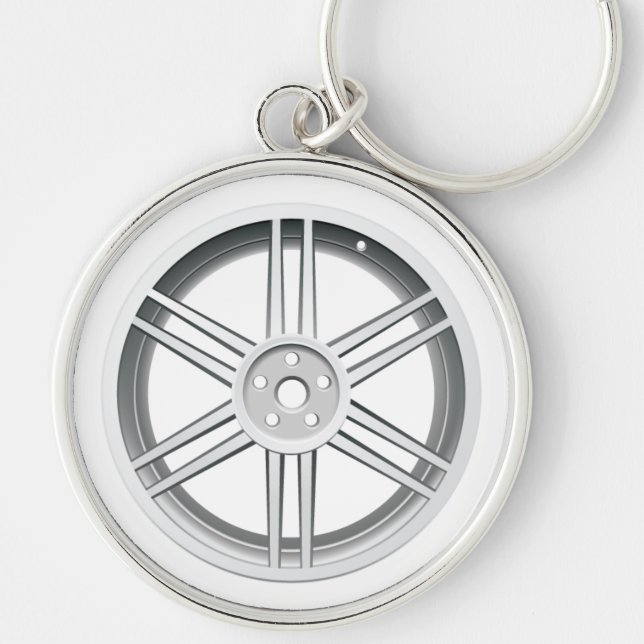 Porte-clés Porte - clé de roue de voiture (Devant)