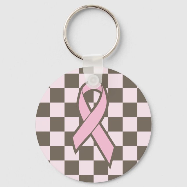 Porte-clés Porte - clé de ruban rose (Recto)