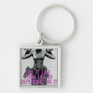 Porte-clés Porte - clé de salle de gym Motivation
