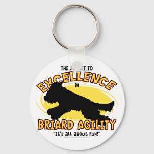 Porte-clés Porte - clé de secret de Briard d'agilité