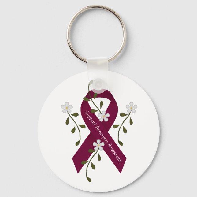 Porte-clés Porte - clé de sensibilisation à l'aunévysme (Recto)