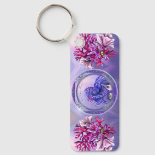 Porte-clés Porte - clé de sirène violet