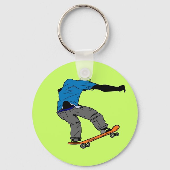 Porte-clés Porte - clé de skateboard (Recto)