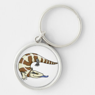 Porte-clés porte - clé de skink réprimandé par bleu de ban