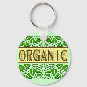 Porte-clés Porte - clé de slogan écologique biologique