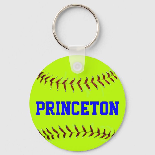 Porte-clés Porte - clé de softball de Princeton (Recto)
