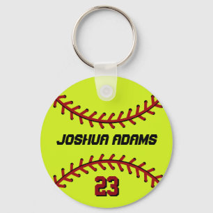 Porte-clés Porte - clé de softball pour sportifs et sportifs