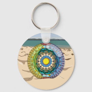 Porte-clés Porte - clé de soleil d'été