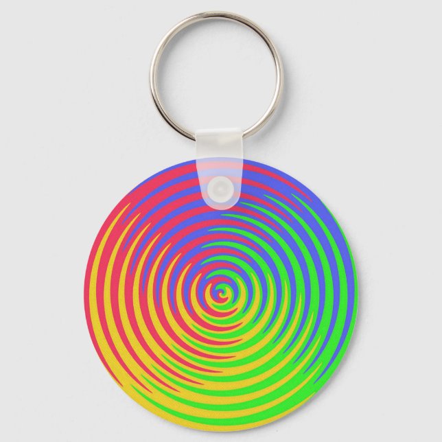 Porte-clés Porte - clé de spirale arc-en-ciel (Recto)
