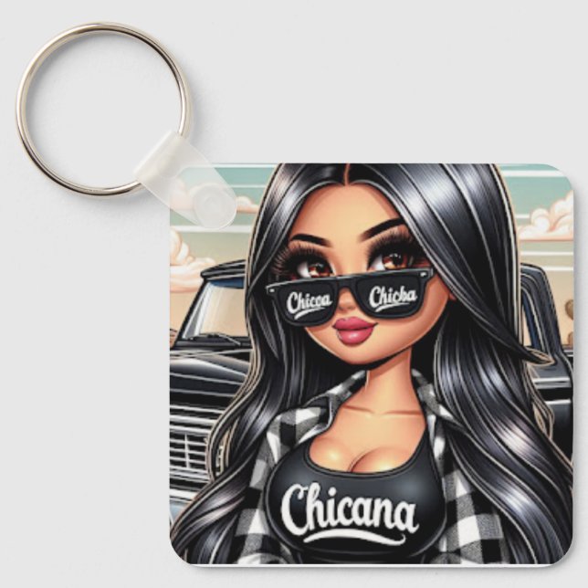 Porte-clés Porte - clé de style Chicana (Recto)