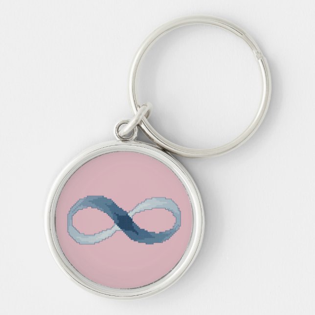 Porte-clés Porte - clé de symbole d'infini (Devant)