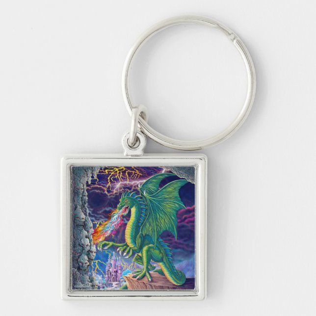 Porte-clés Porte - clé de tanière de dragons (Devant)