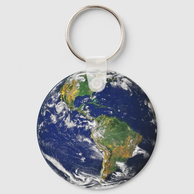 Porte-clés Porte - clé de terre en marbre bleu Nasa (Recto)