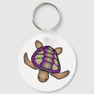 Porte-clés Porte - clé de tortue violette