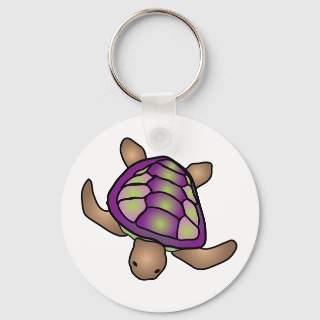 Porte-clés Porte - clé de tortue violette (Recto)