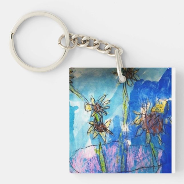 Porte-clés Porte - clé de tournesol (Devant)