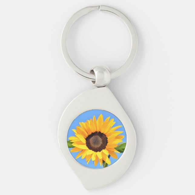Porte-clés Porte - clé de tournesol jaune (Devant)