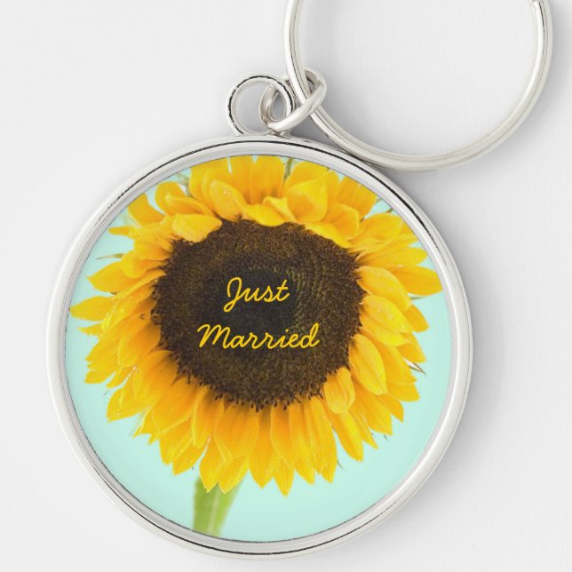 Porte-clés Porte - clé De Tournesol Marié (Devant)