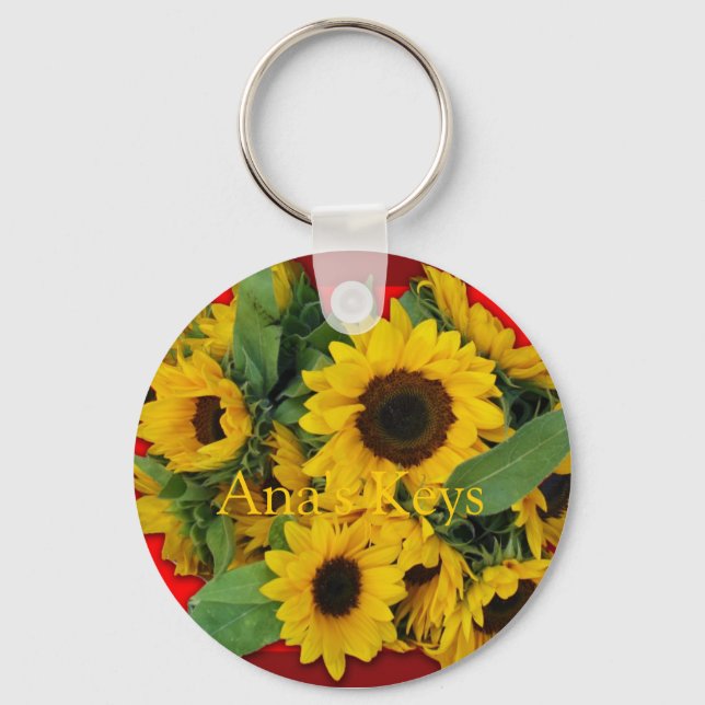 Porte-clés Porte - clé de tournesols (Recto)