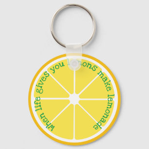 Porte-clés Porte - clé de tranche de citron