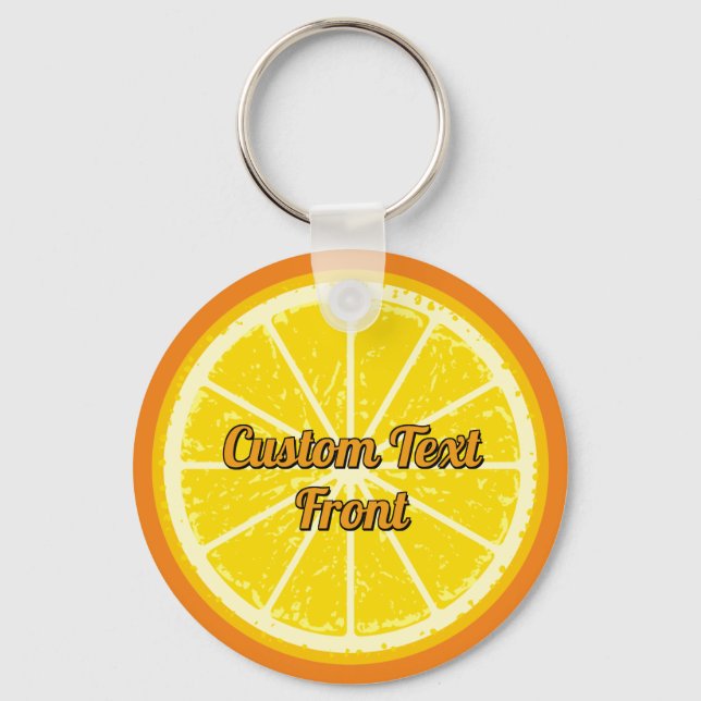 Porte-clés Porte - clé de tranche orange (Recto)