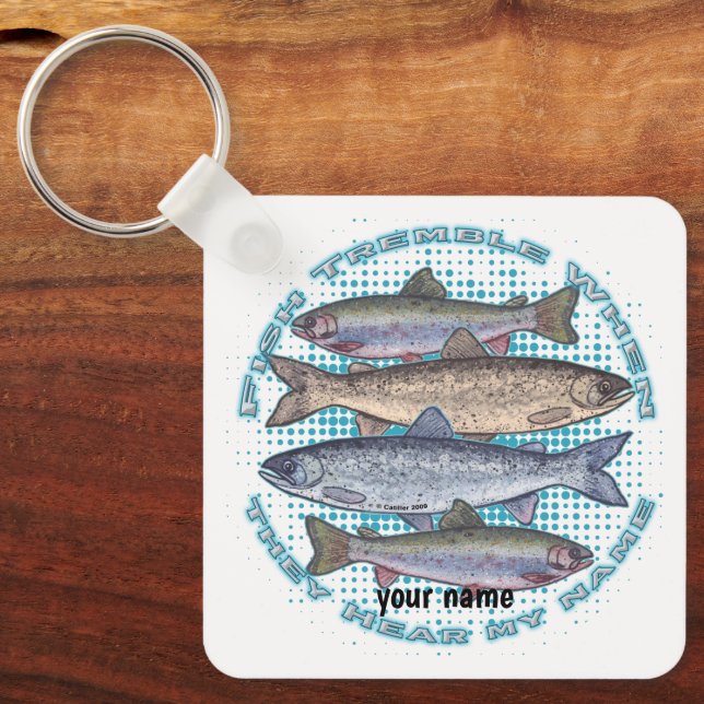 Porte-clés Porte - clé de tremblements de poisson (Recto)