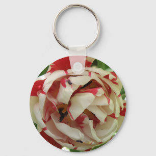 Porte-clés Porte - clé de tulipe rose et blanc