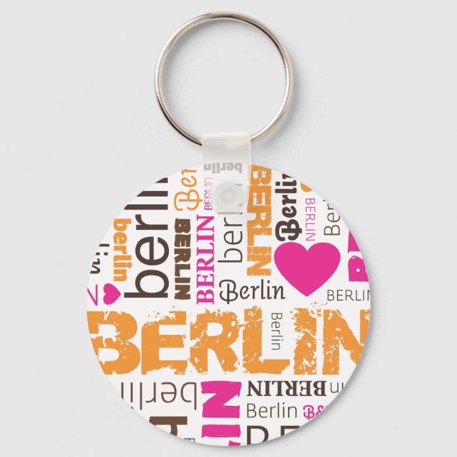 Porte-clés Porte - clé de typographie allemande de Berlin (Recto)