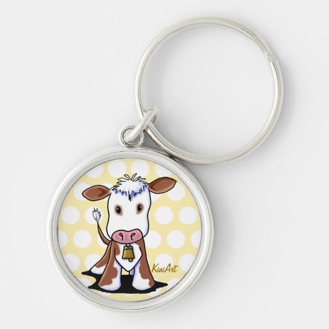 Porte-clés Porte - clé de vache KiniArt (Devant)
