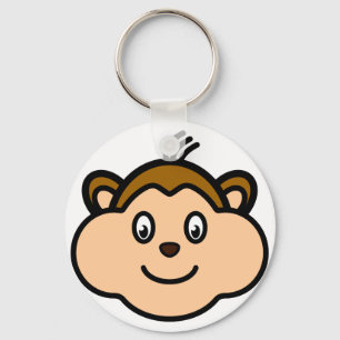 Porte-clés Porte - clé de visage de singe