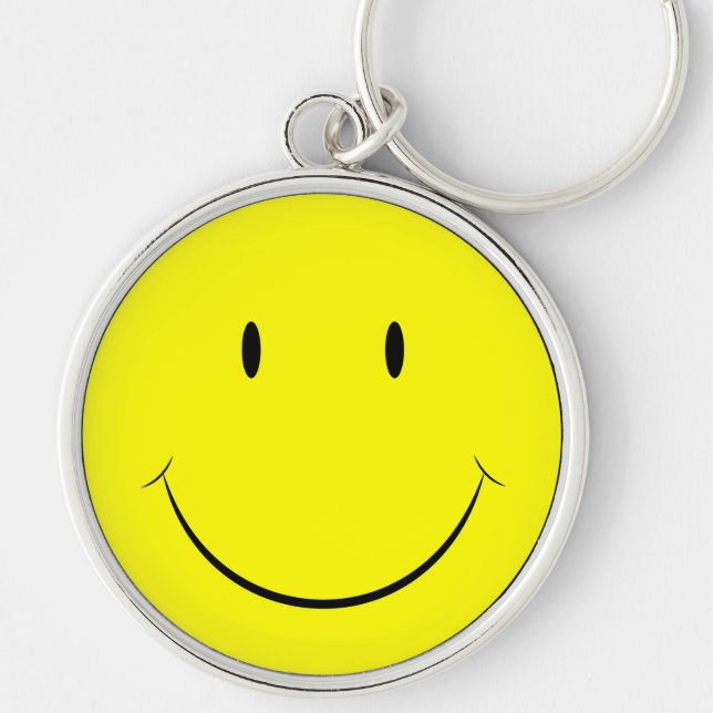 Porte-clés Porte - clé de visage heureux (Devant)