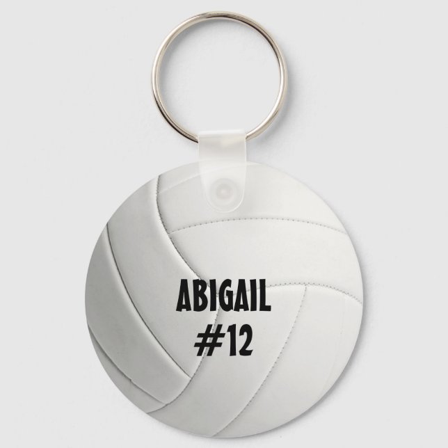 Porte-clés Porte - clé de volley-ball personnalisé (Recto)