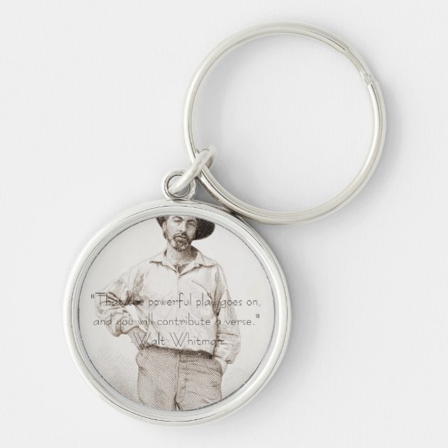 Porte-clés Porte - clé de Walt Whitman (Devant)