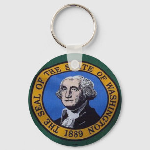 Porte-clés Porte - clé de Washington du drapeau d'État
